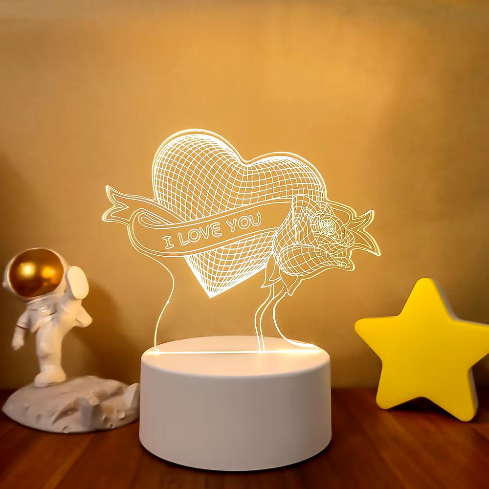 VibeNest Pulse - Lámpara de Ilusión LED 3D