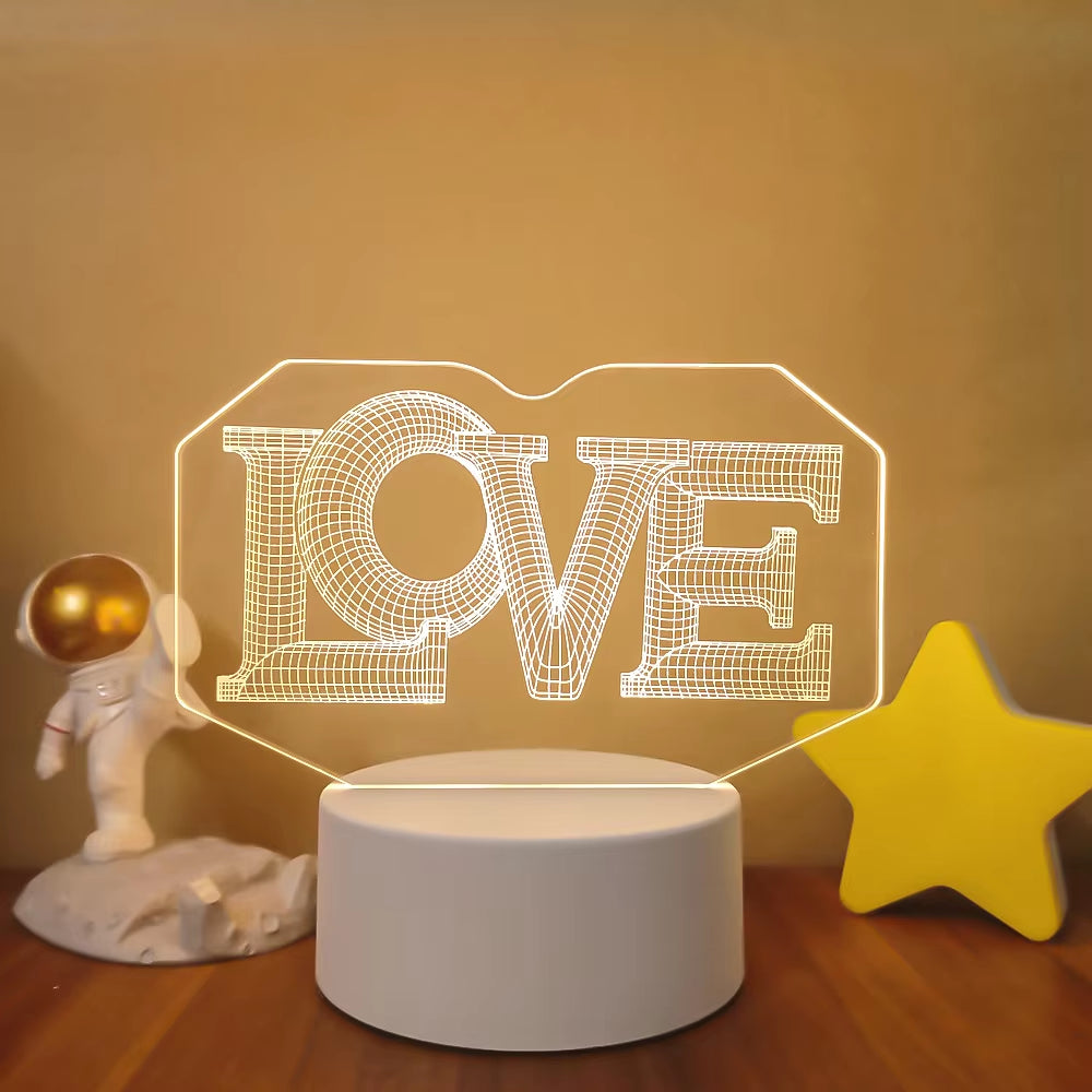 VibeNest Pulse - Lámpara de Ilusión LED 3D