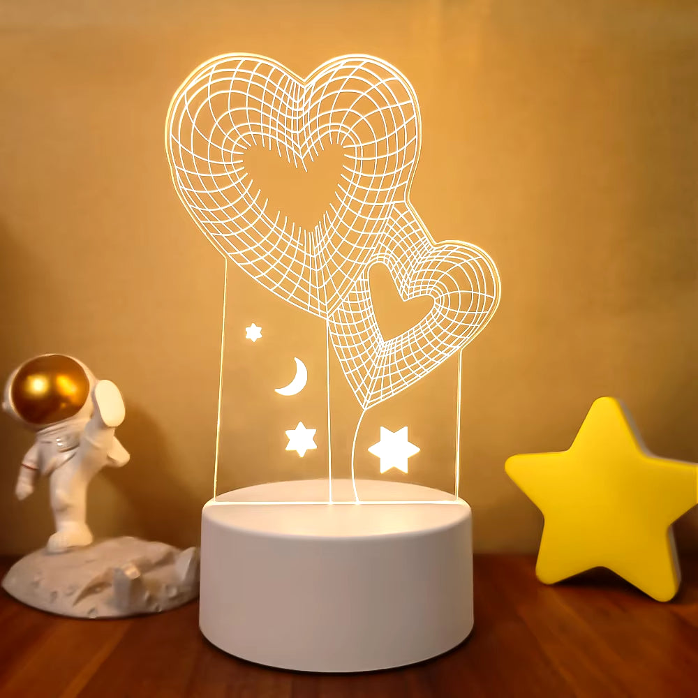 VibeNest Pulse - Lámpara de Ilusión LED 3D