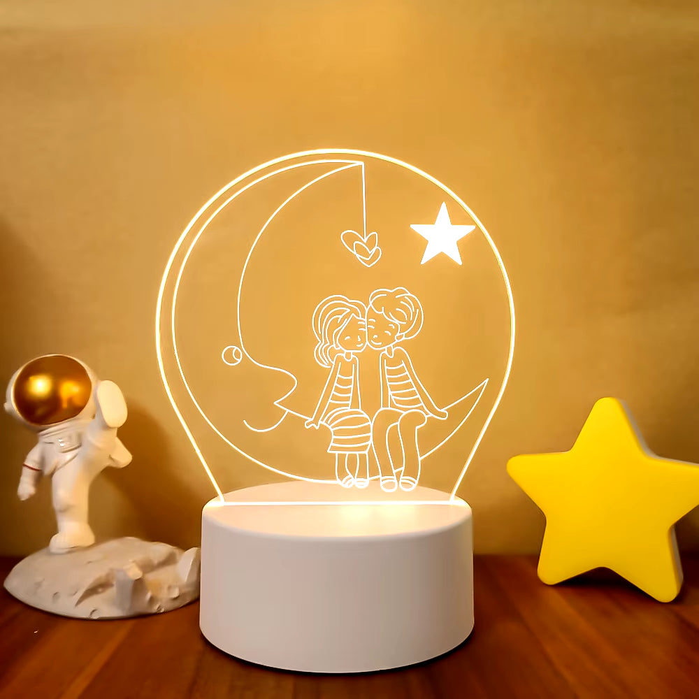 VibeNest Pulse - Lámpara de Ilusión LED 3D
