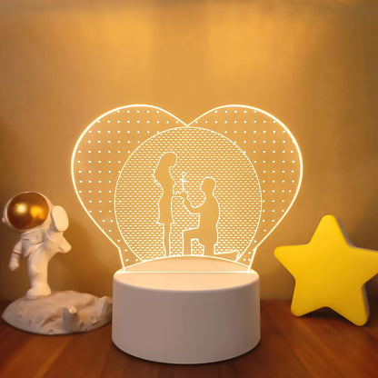 VibeNest Pulse - Lámpara de Ilusión LED 3D
