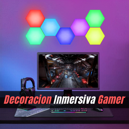 Paneles LED Hexagonales Modulares RGB - VibeNest Aura
