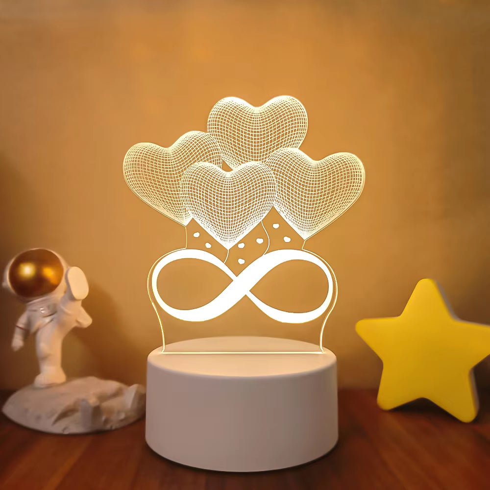VibeNest Pulse - Lámpara de Ilusión LED 3D