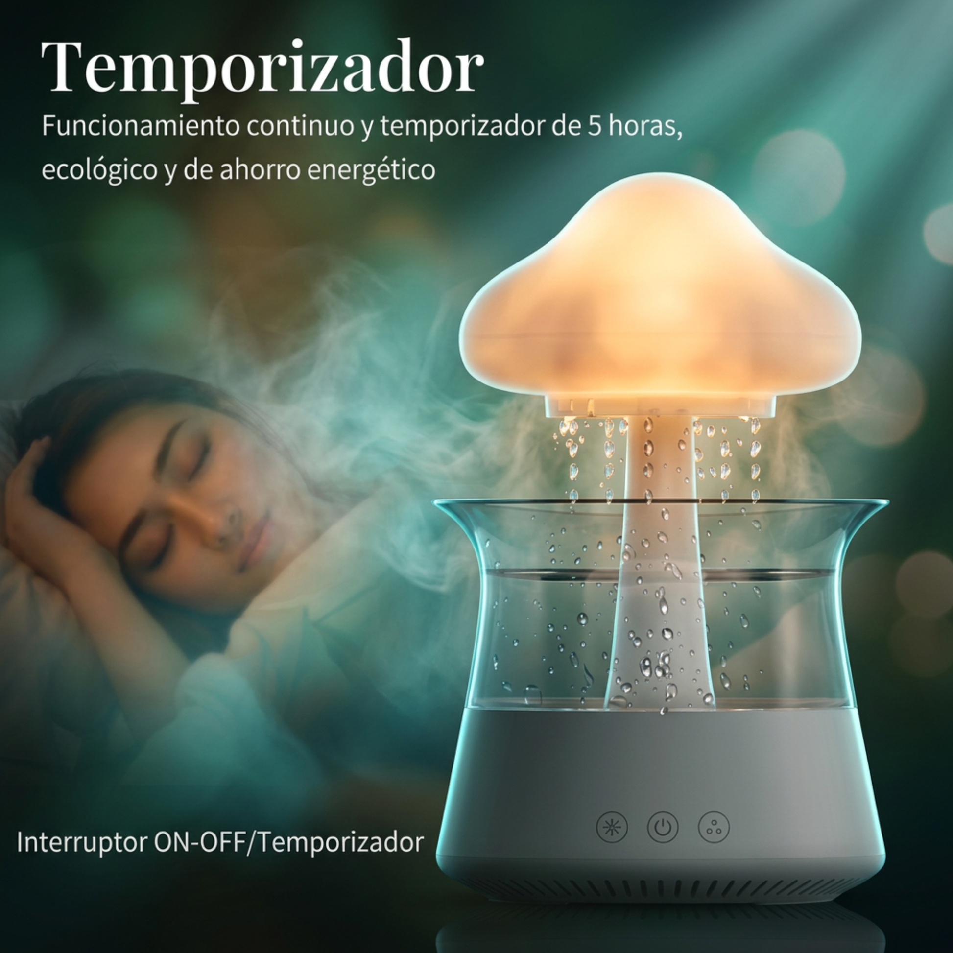 VibeNest Oasis - Humidificador Relajante
