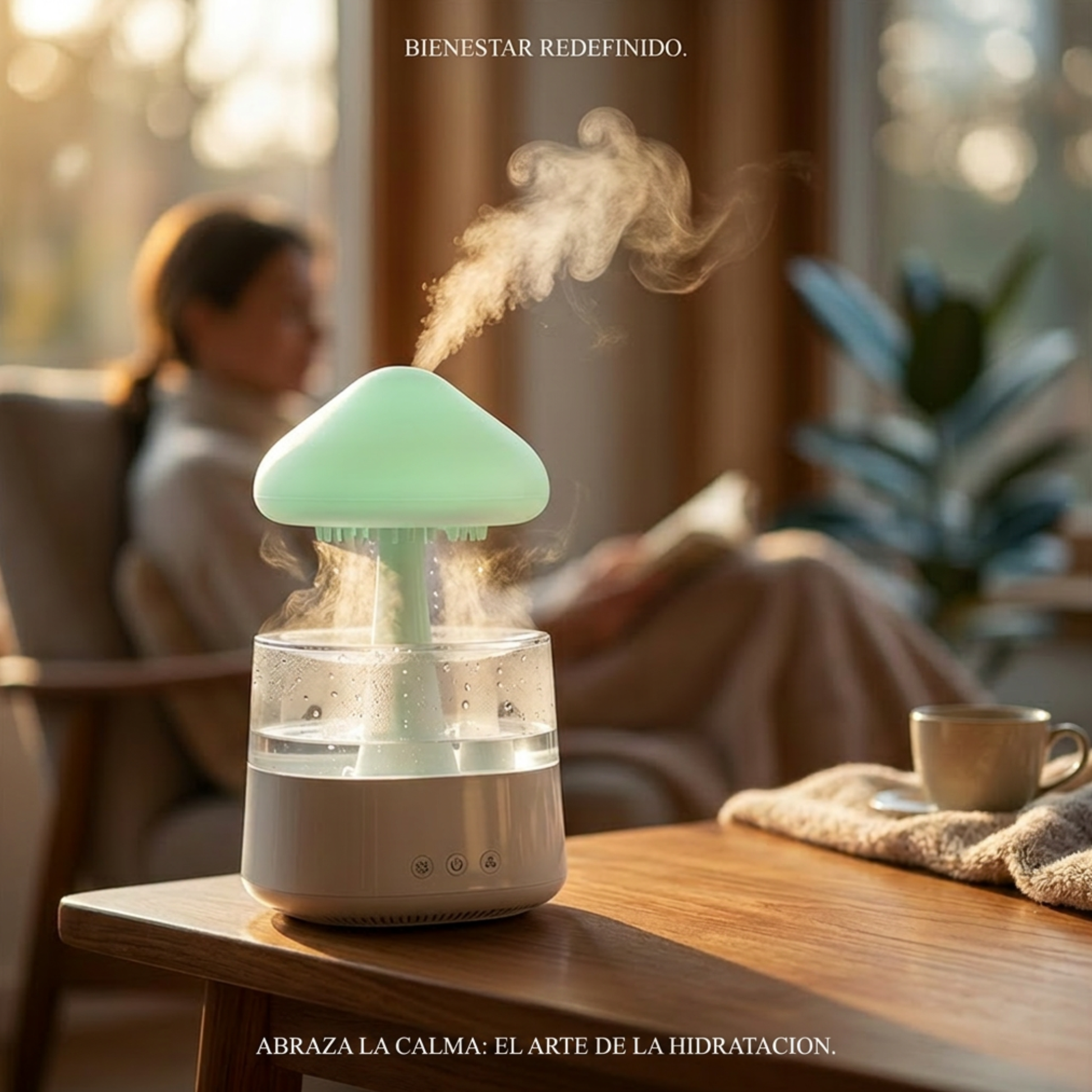 VibeNest Oasis - Humidificador Relajante