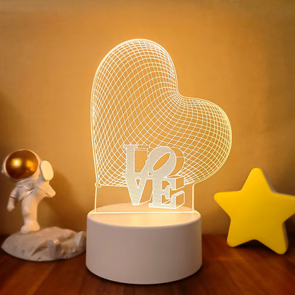 VibeNest Pulse - Lámpara de Ilusión LED 3D