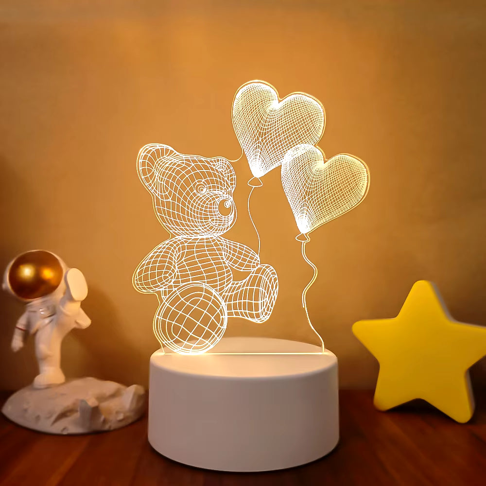 VibeNest Pulse - Lámpara de Ilusión LED 3D