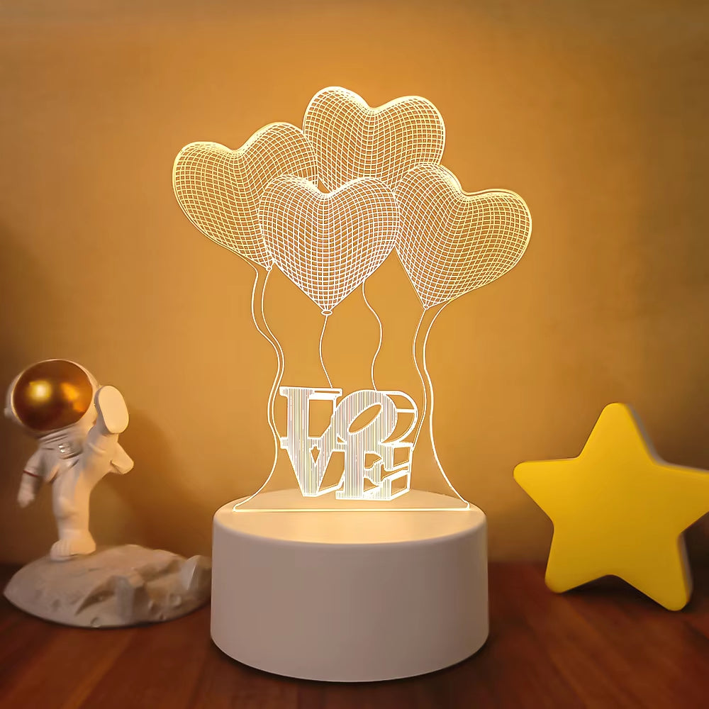VibeNest Pulse - Lámpara de Ilusión LED 3D
