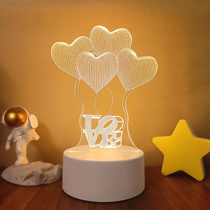 VibeNest Pulse - Lámpara de Ilusión LED 3D