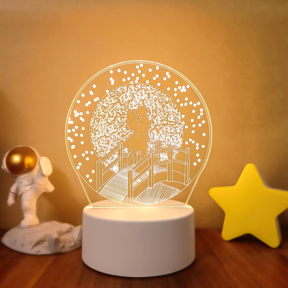 VibeNest Pulse - Lámpara de Ilusión LED 3D