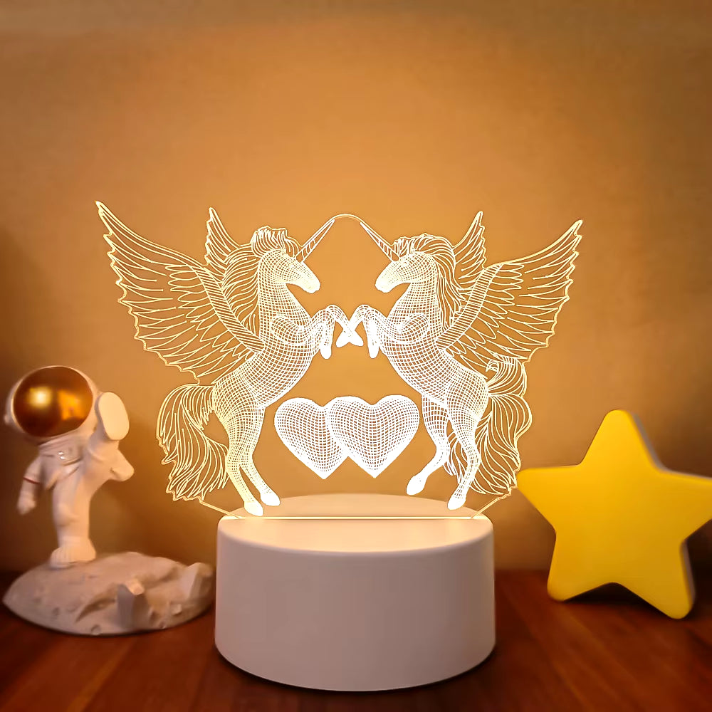 VibeNest Pulse - Lámpara de Ilusión LED 3D