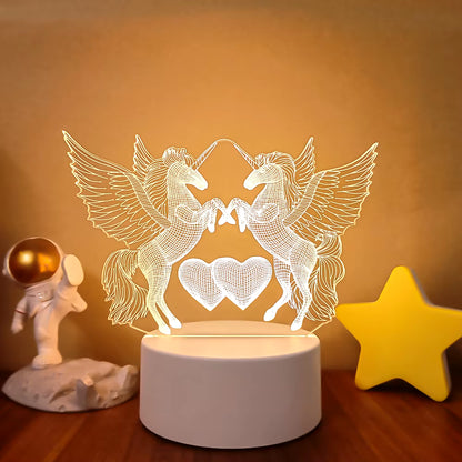 VibeNest Pulse - Lámpara de Ilusión LED 3D