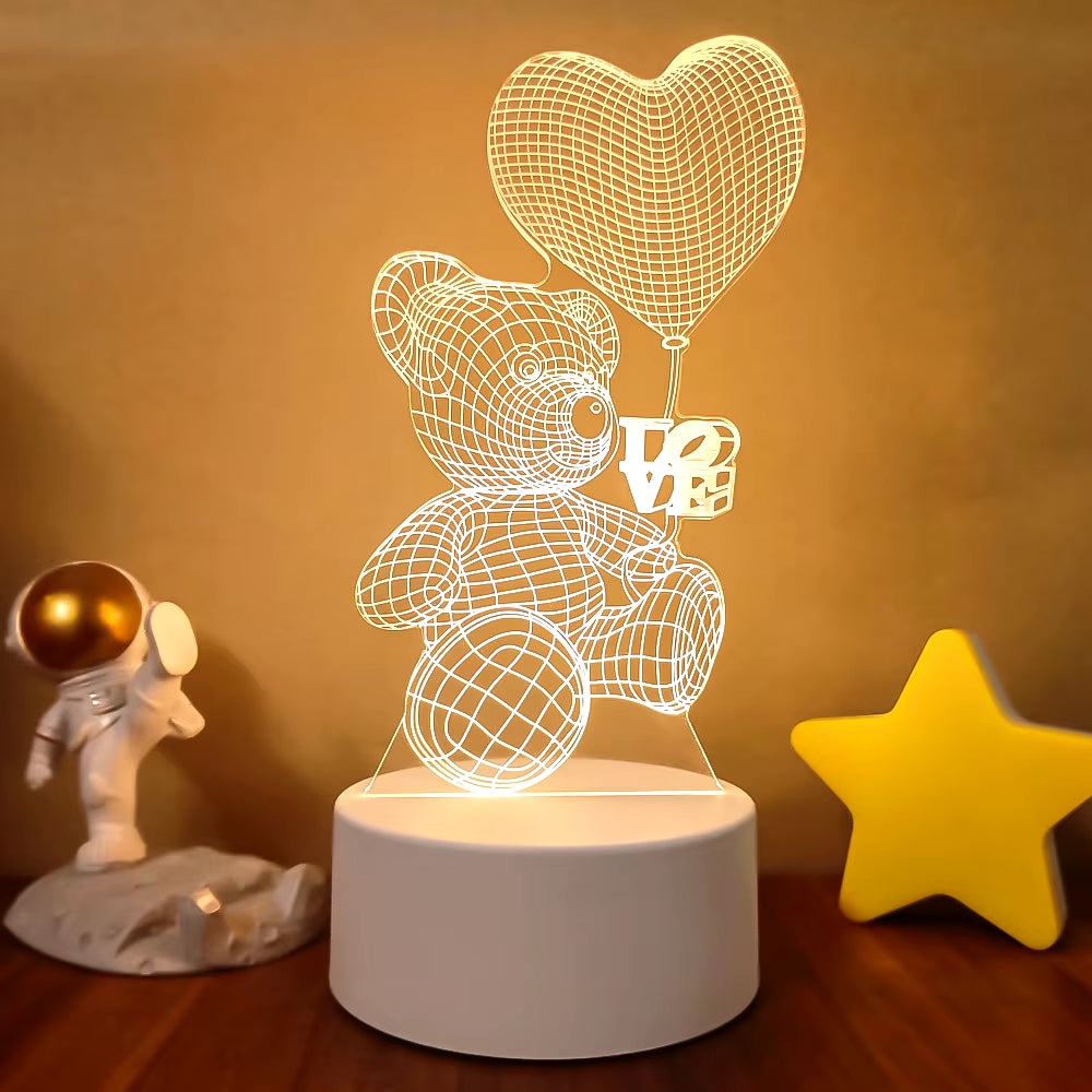 VibeNest Pulse - Lámpara de Ilusión LED 3D