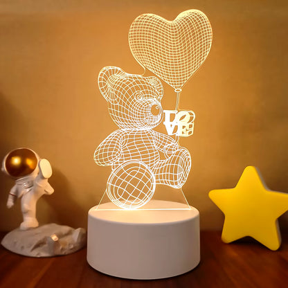 VibeNest Pulse - Lámpara de Ilusión LED 3D