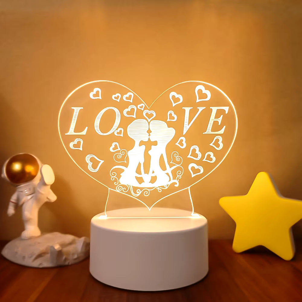 VibeNest Pulse - Lámpara de Ilusión LED 3D