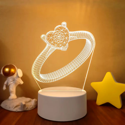 VibeNest Pulse - Lámpara de Ilusión LED 3D