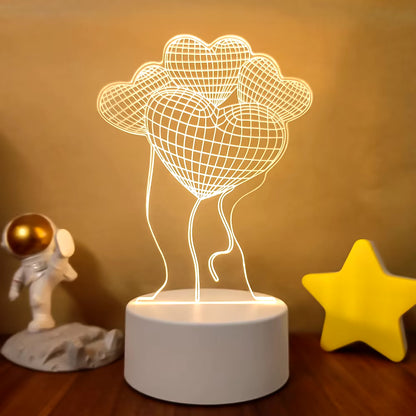 VibeNest Pulse - Lámpara de Ilusión LED 3D