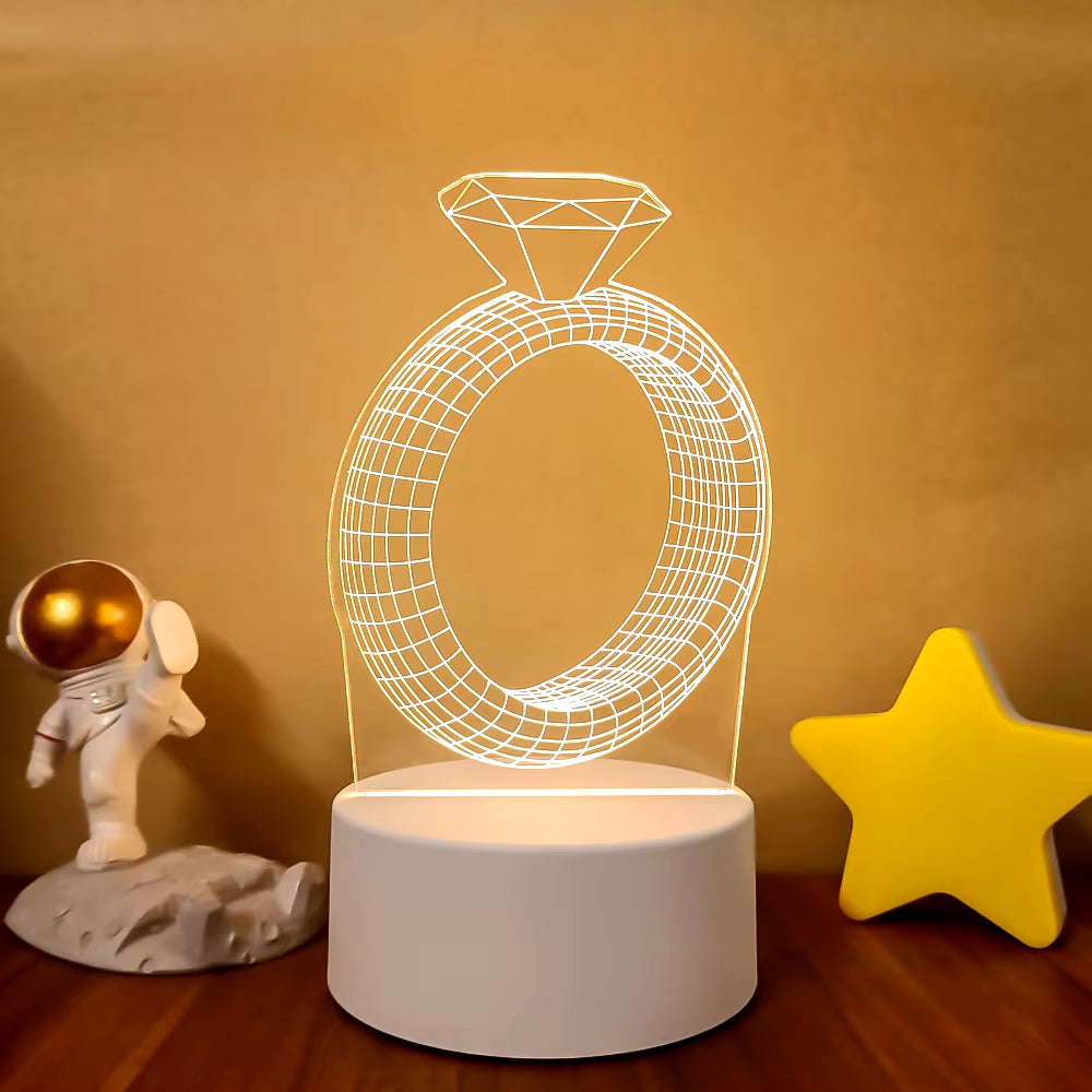 VibeNest Pulse - Lámpara de Ilusión LED 3D