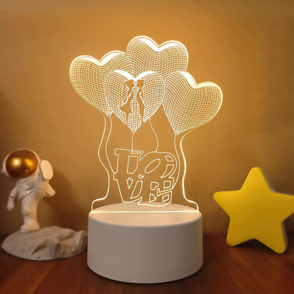 VibeNest Pulse - Lámpara de Ilusión LED 3D