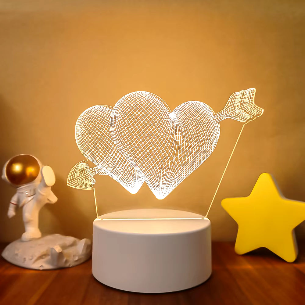 VibeNest Pulse - Lámpara de Ilusión LED 3D