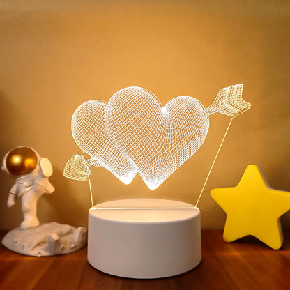 VibeNest Pulse - Lámpara de Ilusión LED 3D