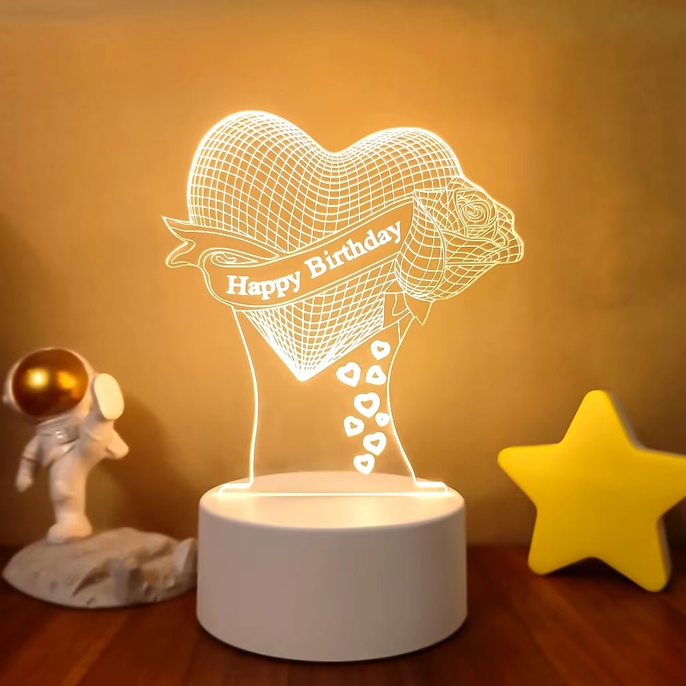 VibeNest Pulse - Lámpara de Ilusión LED 3D