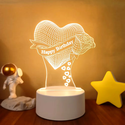 VibeNest Pulse - Lámpara de Ilusión LED 3D