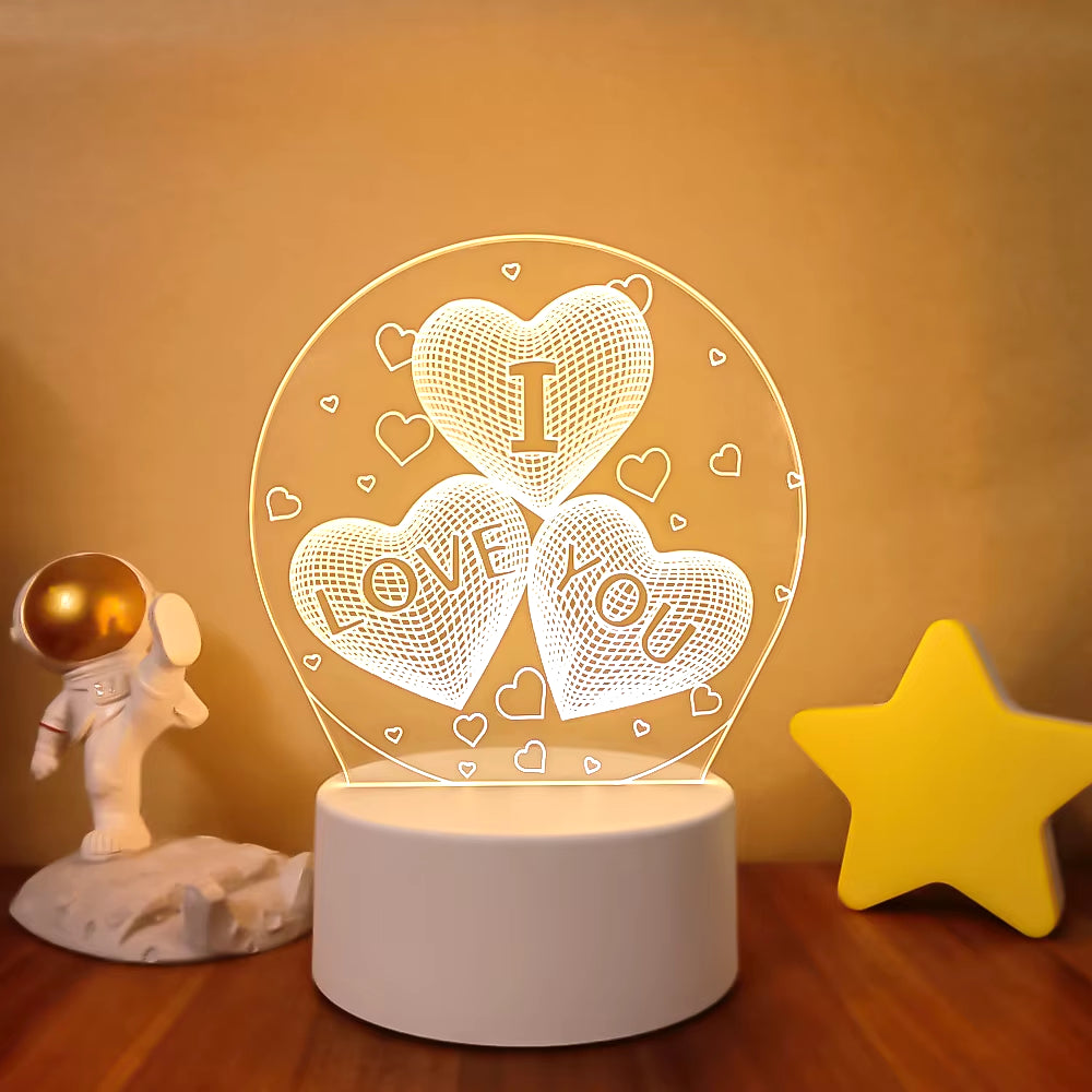 VibeNest Pulse - Lámpara de Ilusión LED 3D