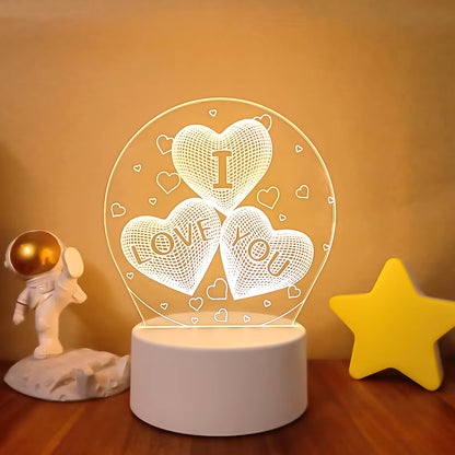 VibeNest Pulse - Lámpara de Ilusión LED 3D
