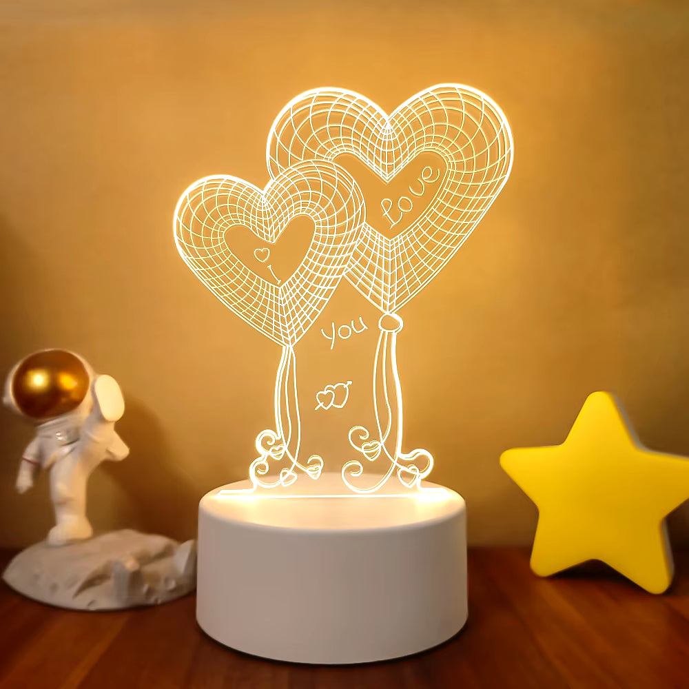 VibeNest Pulse - Lámpara de Ilusión LED 3D