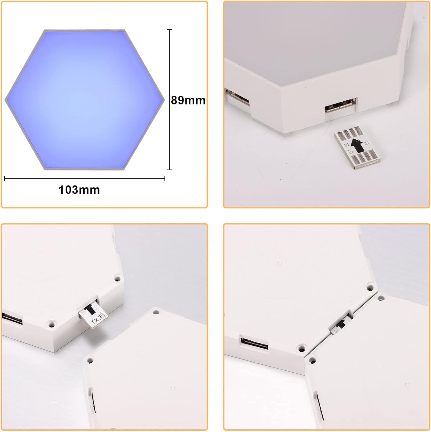 Paneles LED Hexagonales Modulares RGB - VibeNest Aura