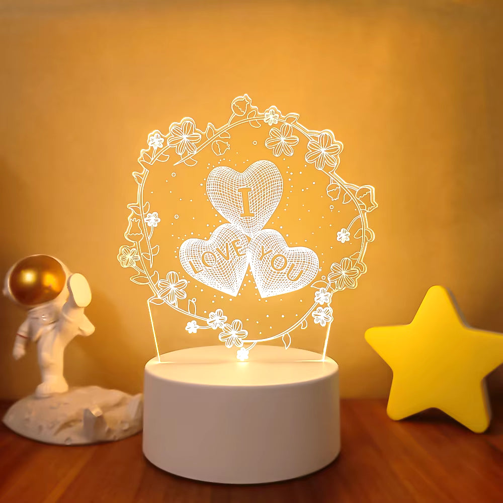 VibeNest Pulse - Lámpara de Ilusión LED 3D