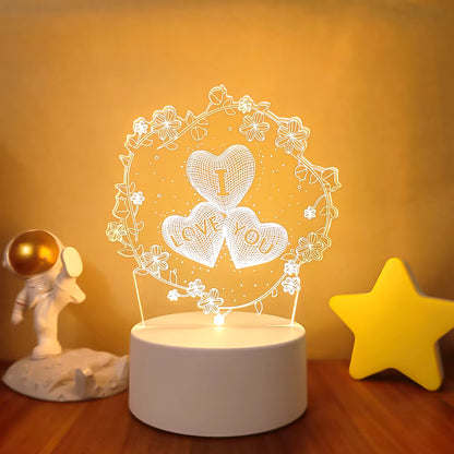 VibeNest Pulse - Lámpara de Ilusión LED 3D
