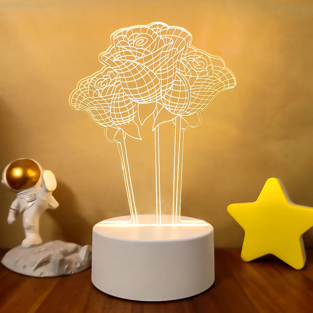 VibeNest Pulse - Lámpara de Ilusión LED 3D