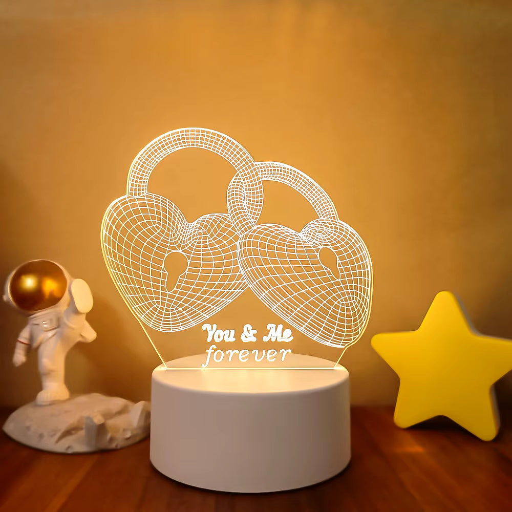 VibeNest Pulse - Lámpara de Ilusión LED 3D