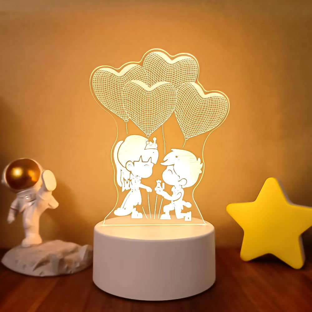 VibeNest Pulse - Lámpara de Ilusión LED 3D